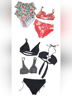 Mixed SET (7pc) Womens Swimwear Size M